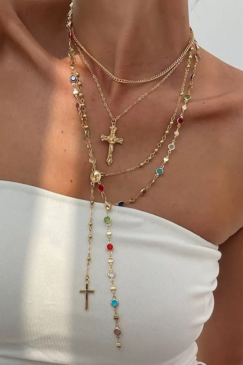 Golden Hour Multi Stone Necklace