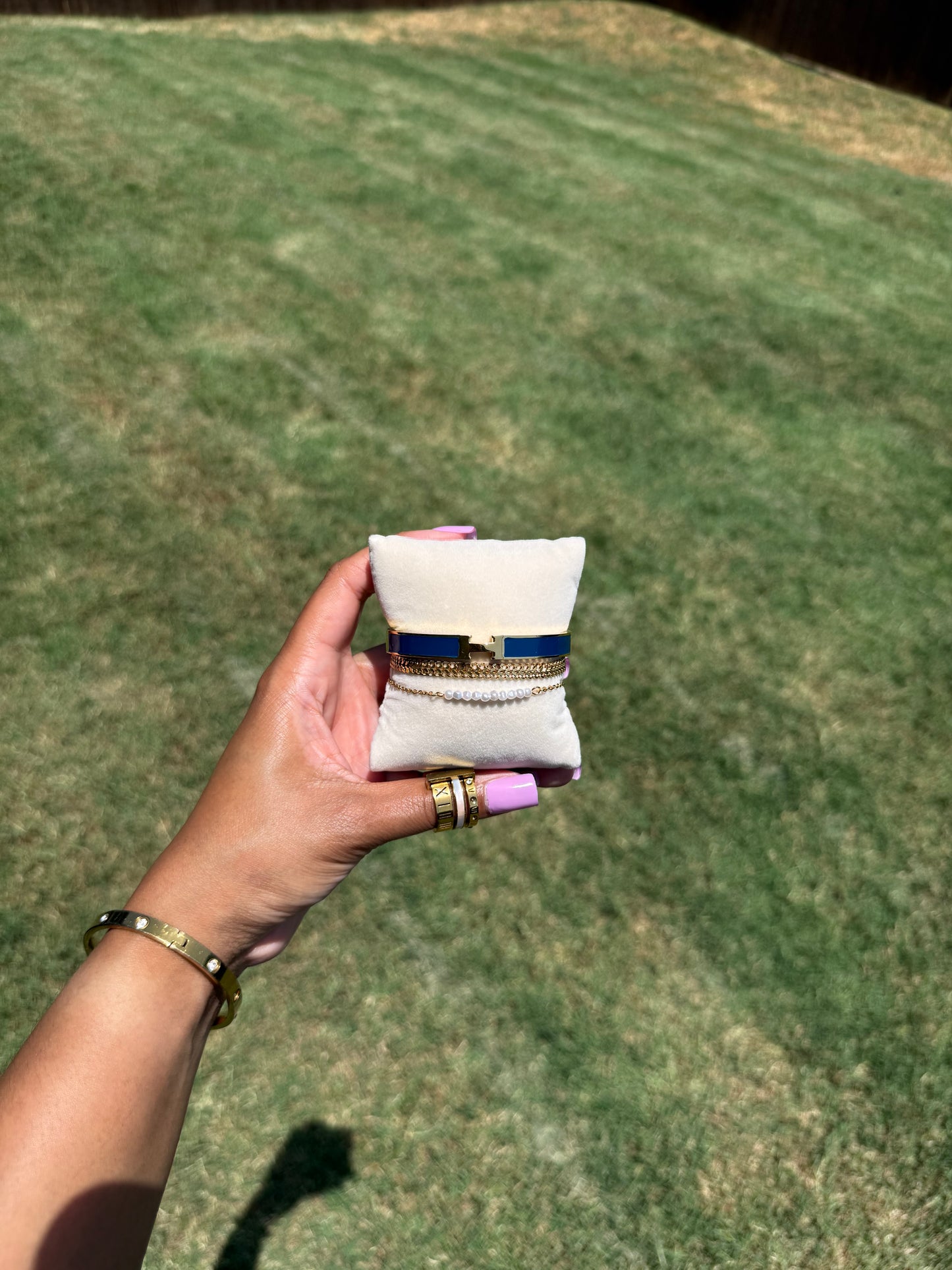 Navy Bracelet Stack