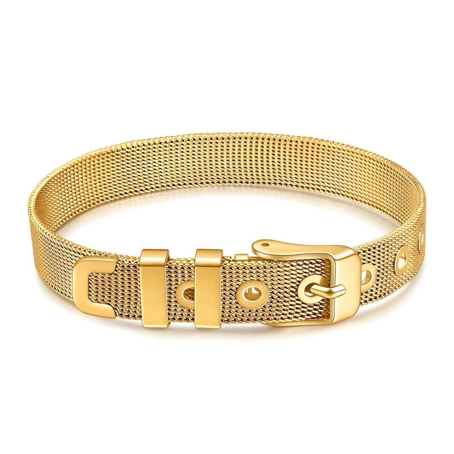 Brina Belt 18K Gold Bangle