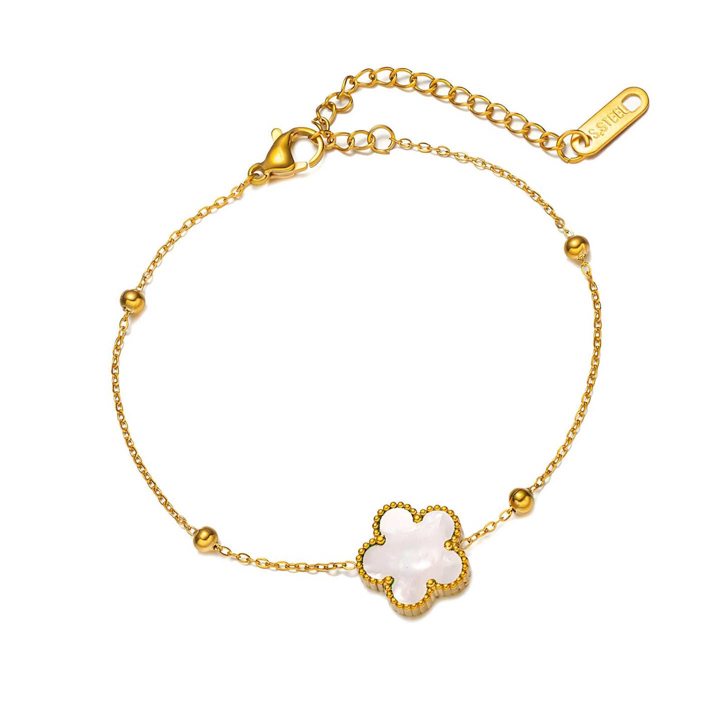 Flower Girl Single 18k Gold Bracelet