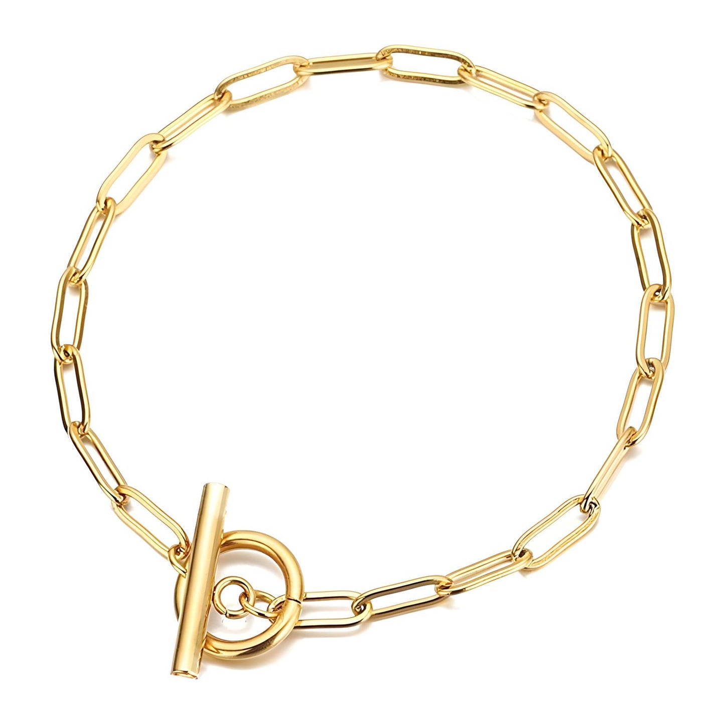 Lock & Key 18K Gold Bracelet