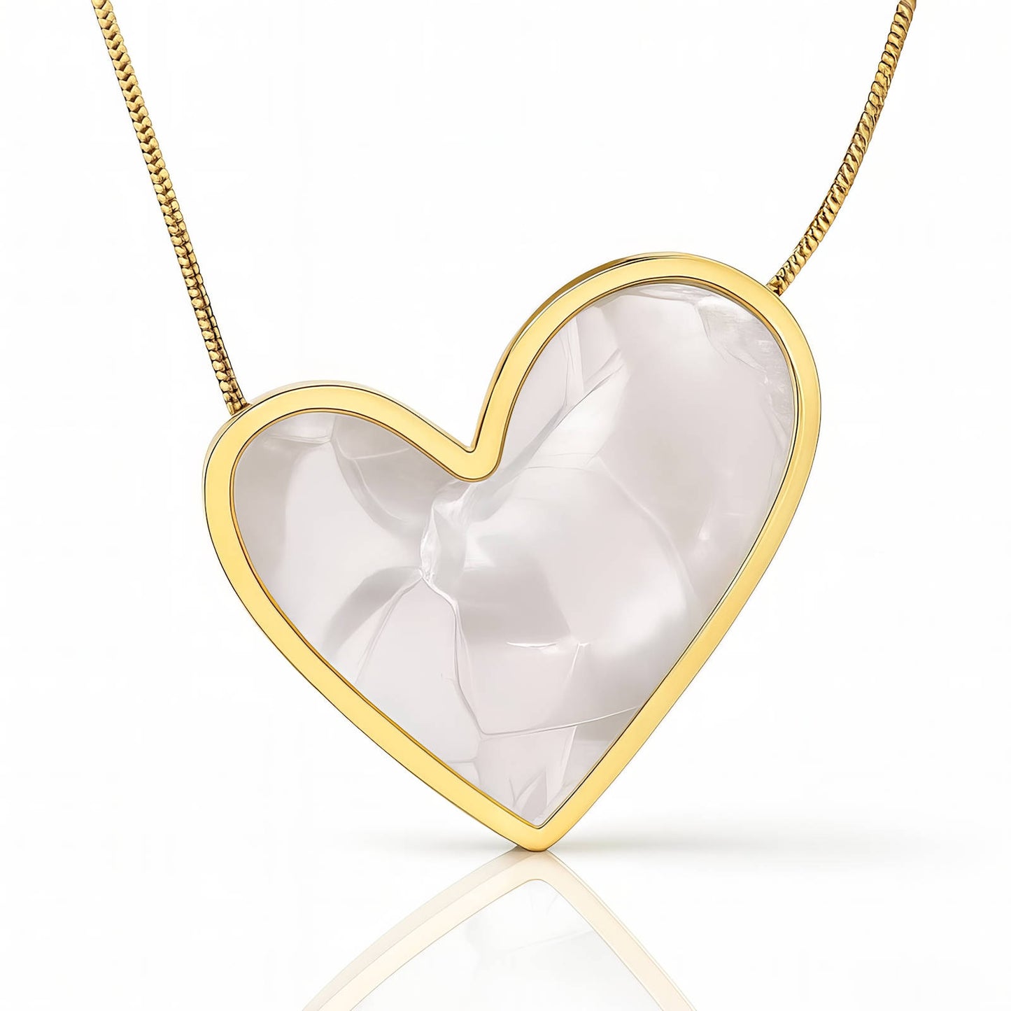 Hearts Necklace 18K Gold