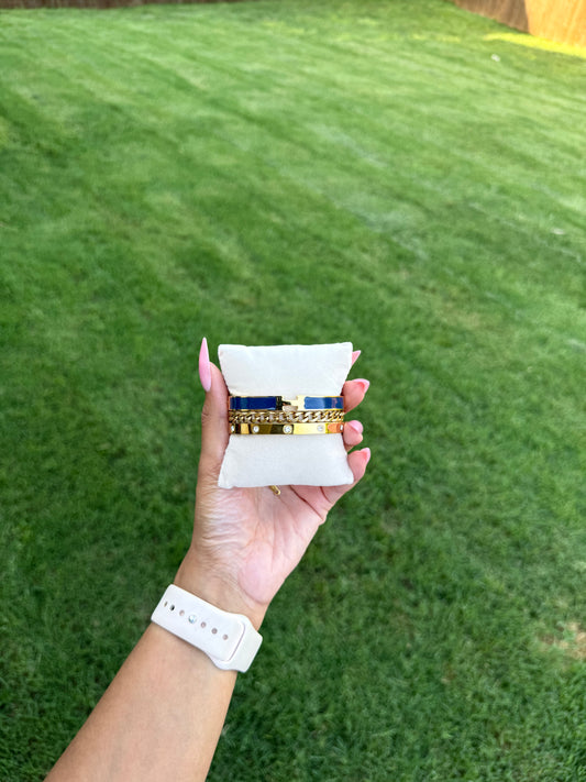 Bleu Bracelet Stack